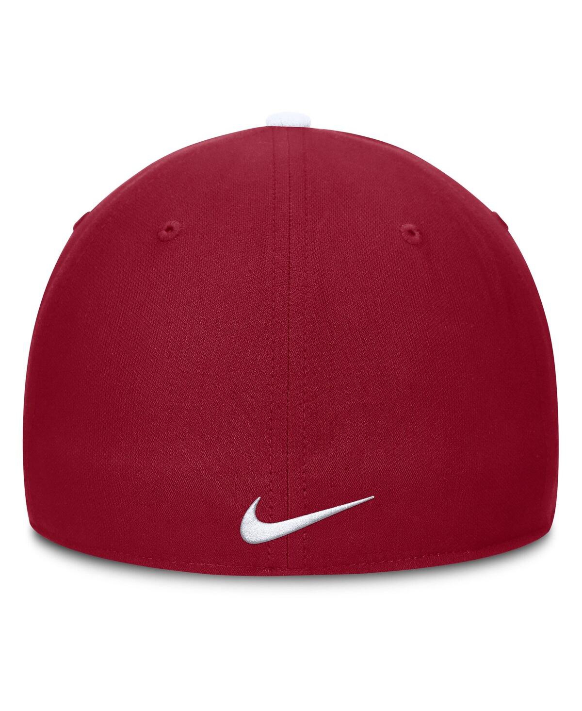 Nike Men's White/crimson Alabama Crimson Tide 2025 Sideline Rise Local Performance Flex Hat In Multi