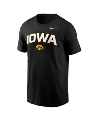 Men's Black Iowa Hawkeyes Primetime Arch Stack T-Shirt