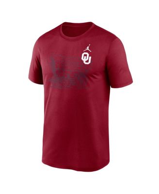Men's Crimson Oklahoma Sooners Campus Shadow Legend Performance T-Shirt