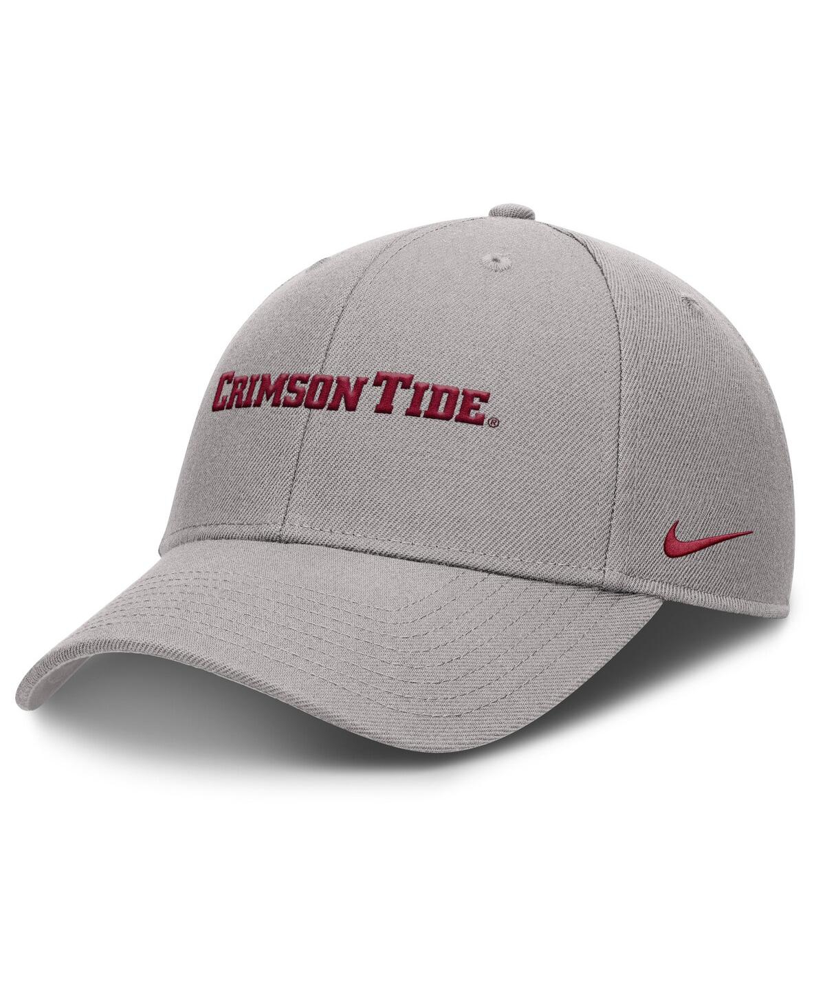 Nike Men's Gray Alabama Crimson Tide 2025 On-field Rise Performance Adjustable Hat In Gray
