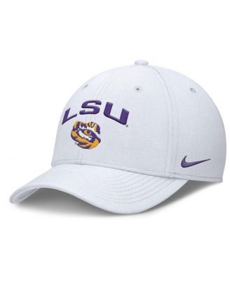 Nike - Men's White LSU Tigers 2025 On-Field Rise Performance Flex Hat
