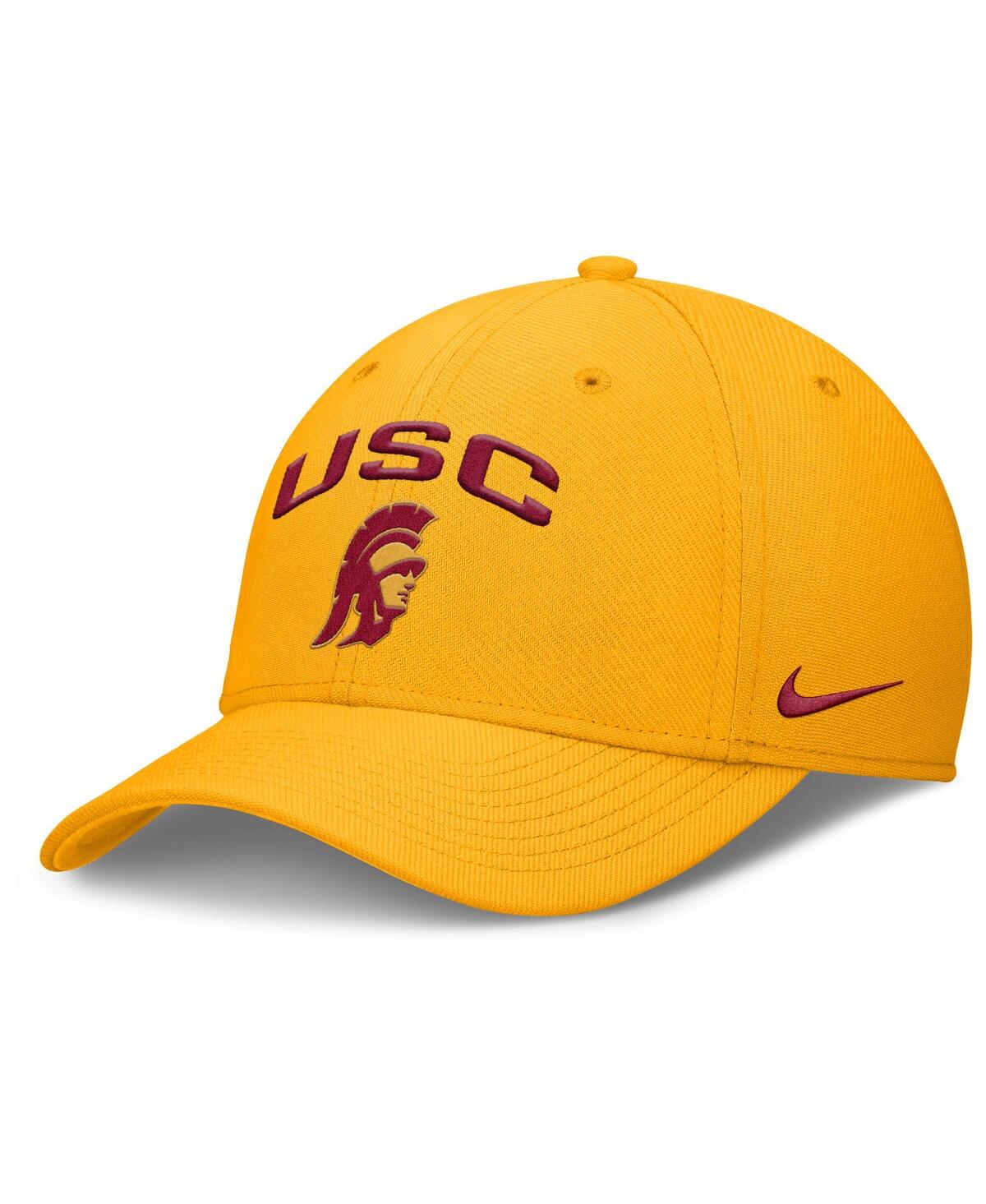Nike Men's Gold Usc Trojans 2025 On-field Rise Performance Flex Hat In Gold