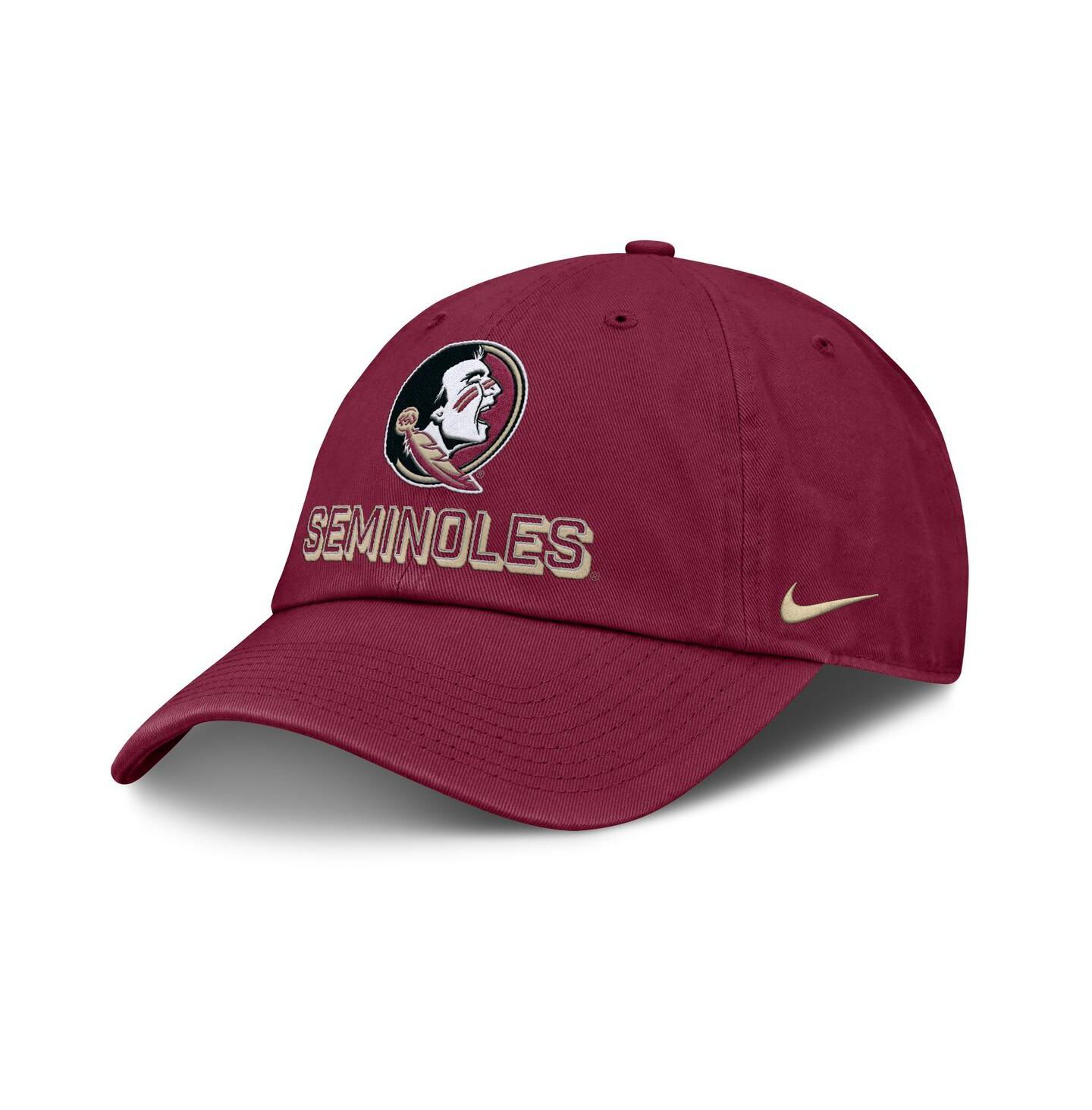 Мужская кепка Nike Garnet Florida State Seminoles 2025 On-Field Club Adjustable Hat — фото 1