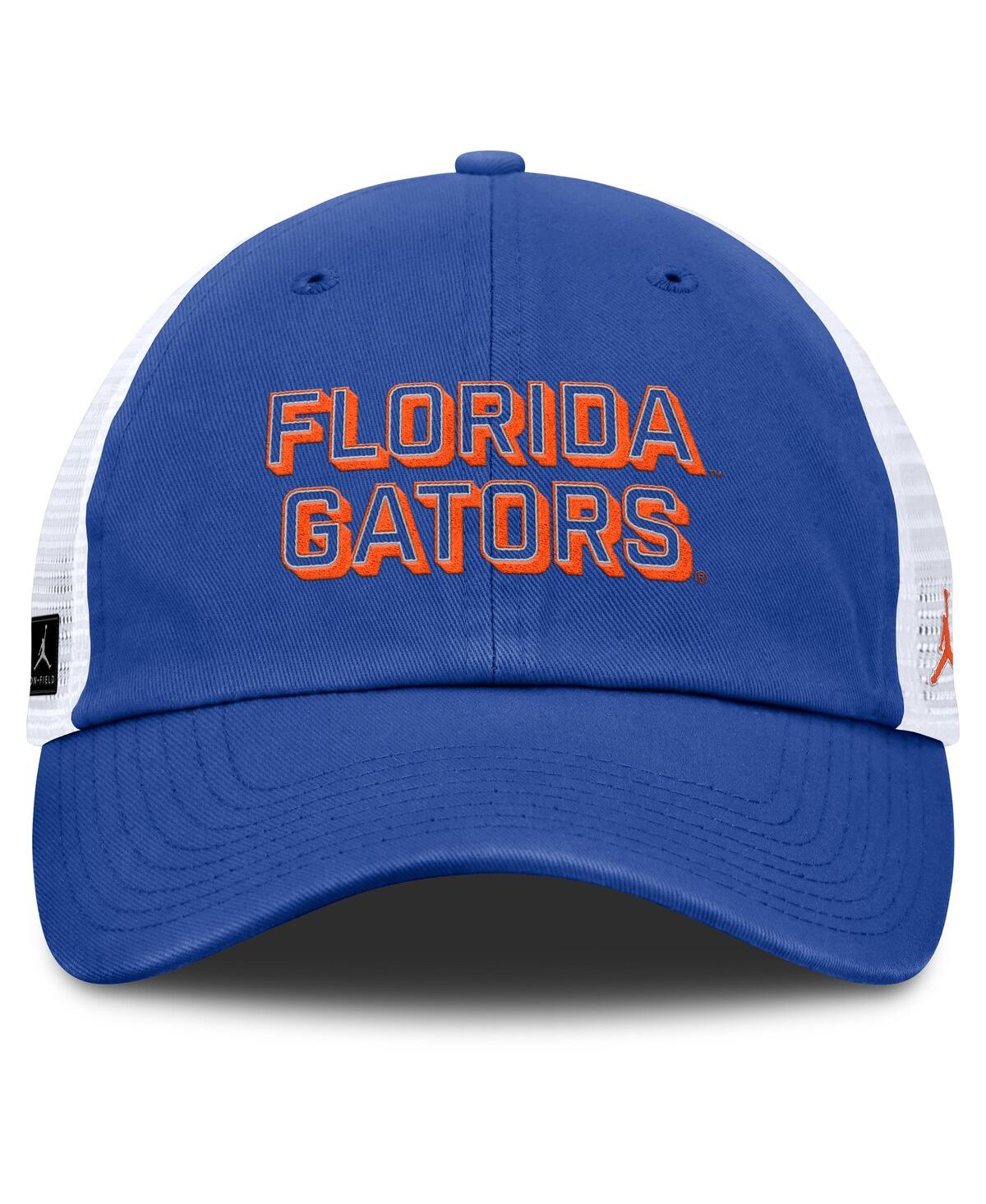 Jordan Men's Royal Florida Gators 2025 Gameday On-field Club Adjustable Trucker Hat In Blue