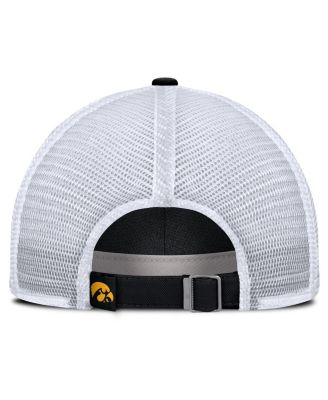 Men's Black Iowa Hawkeyes 2025 Gameday On-Field Club Adjustable Trucker Hat