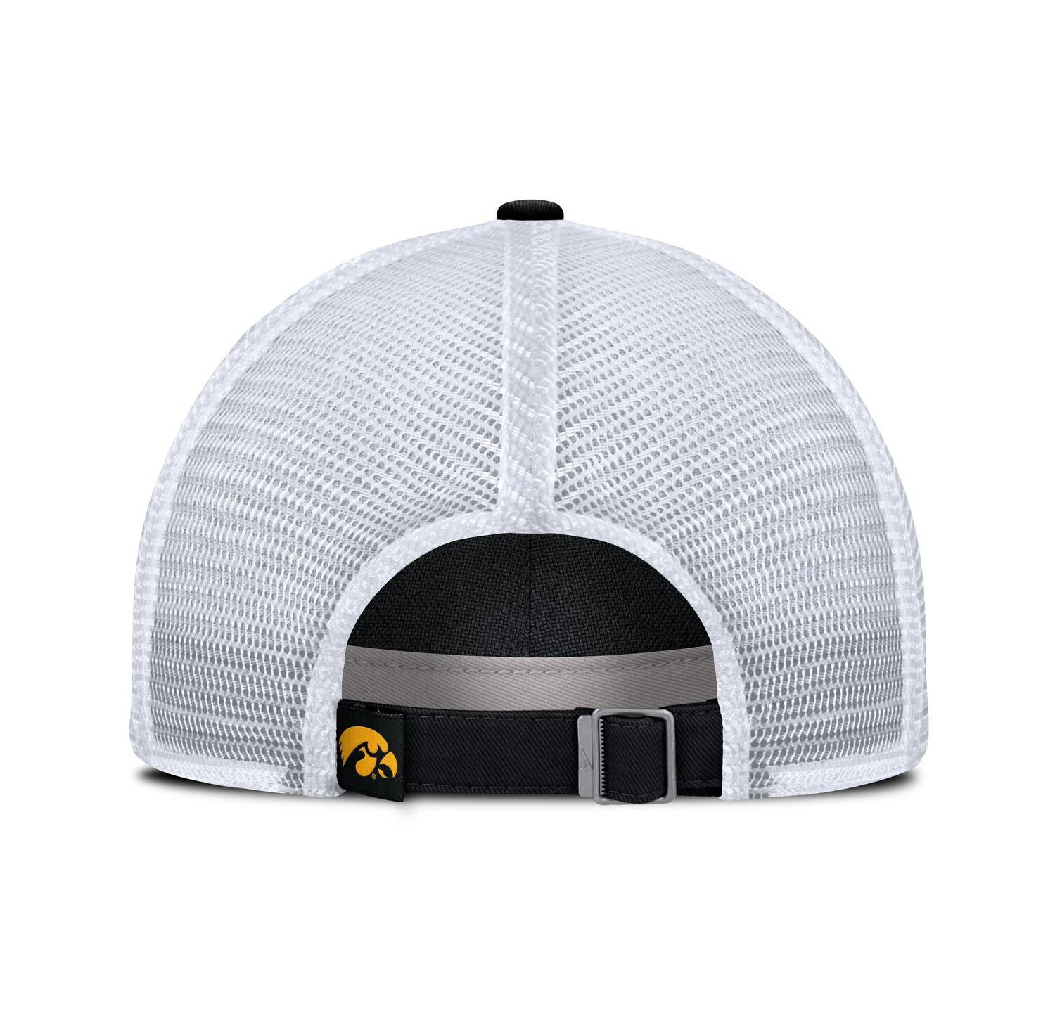 Men's Black Iowa Hawkeyes 2025 Gameday On-Field Club Adjustable Trucker Hat