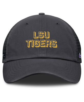 Men's Anthracite LSU Tigers 2025 Gameday On-Field Club Adjustable Trucker Hat