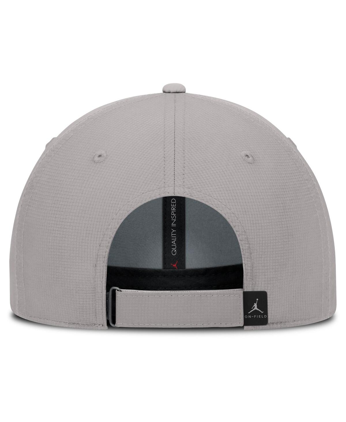 Jordan Men's Gray Oklahoma Sooners 2025 On-field Gameday Club Adjustable Hat In Gray