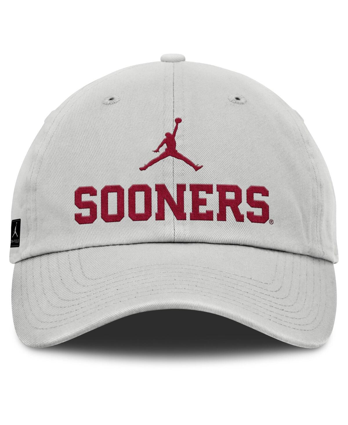 Jordan Men's Gray Oklahoma Sooners 2025 On-field Gameday Club Adjustable Hat In Gray