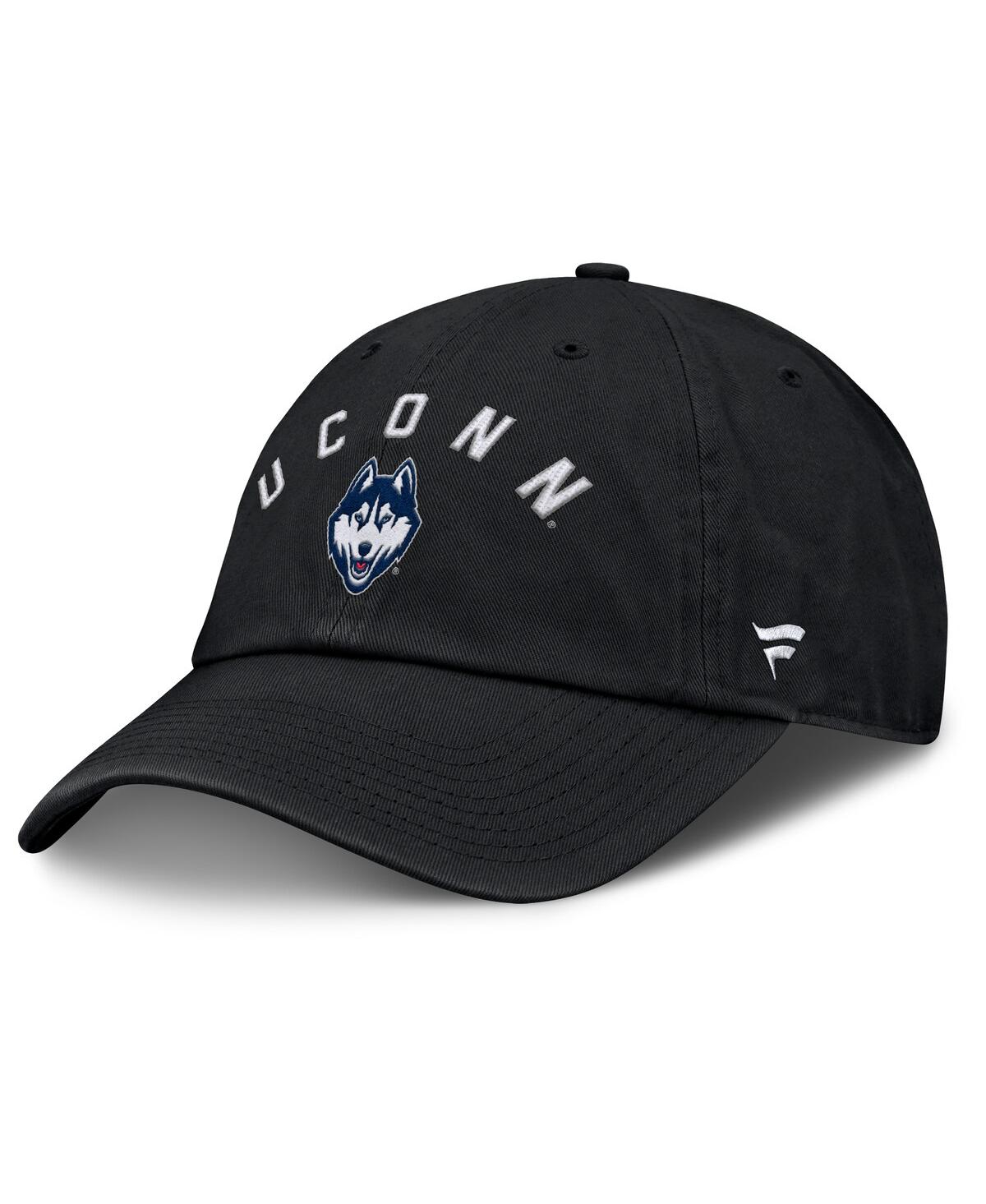 Fanatics Men's Black Uconn Huskies Myth Adjustable Hat In Black