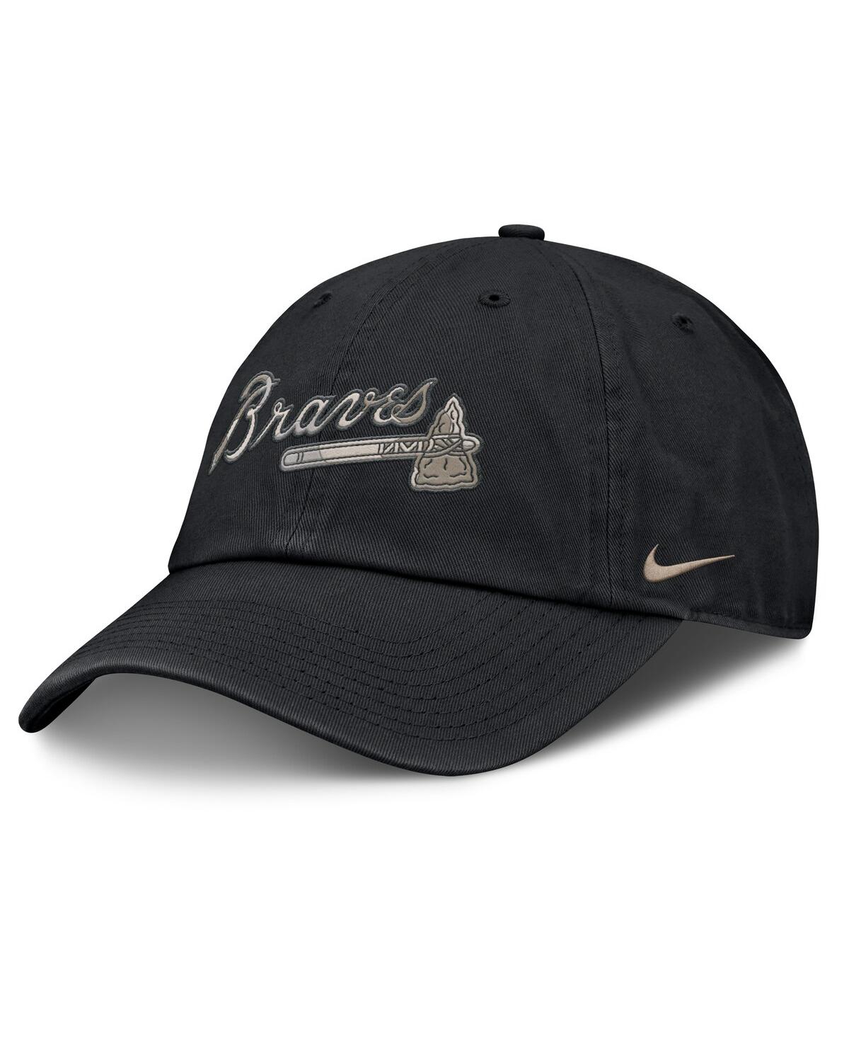 Men's Black Atlanta Braves Camo Pack Club Adjustable Hat - Black