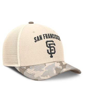 Men's Natural San Francisco Giants Camo Natural Pack Rise Adjustable Trucker Hat