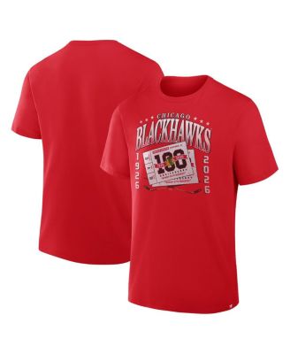 Fanatics - Men's Red Chicago Blackhawks Centennial Retro T-Shirt