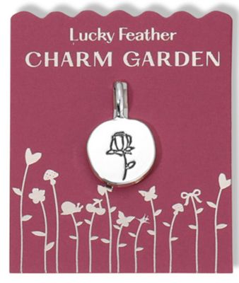 Charm Garden - SILVER - Etched Rose