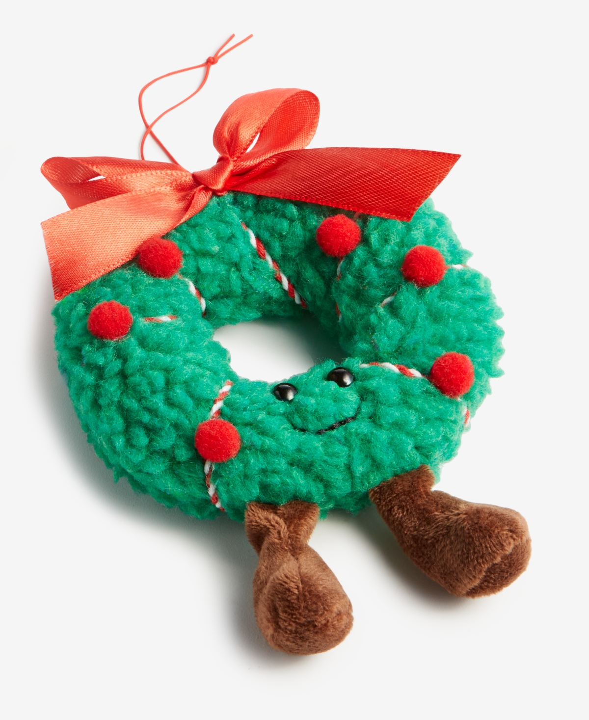 Holiday Lane Tiny Tidings Wreath Fabric Ornament, Macy's Exclusive In Multi