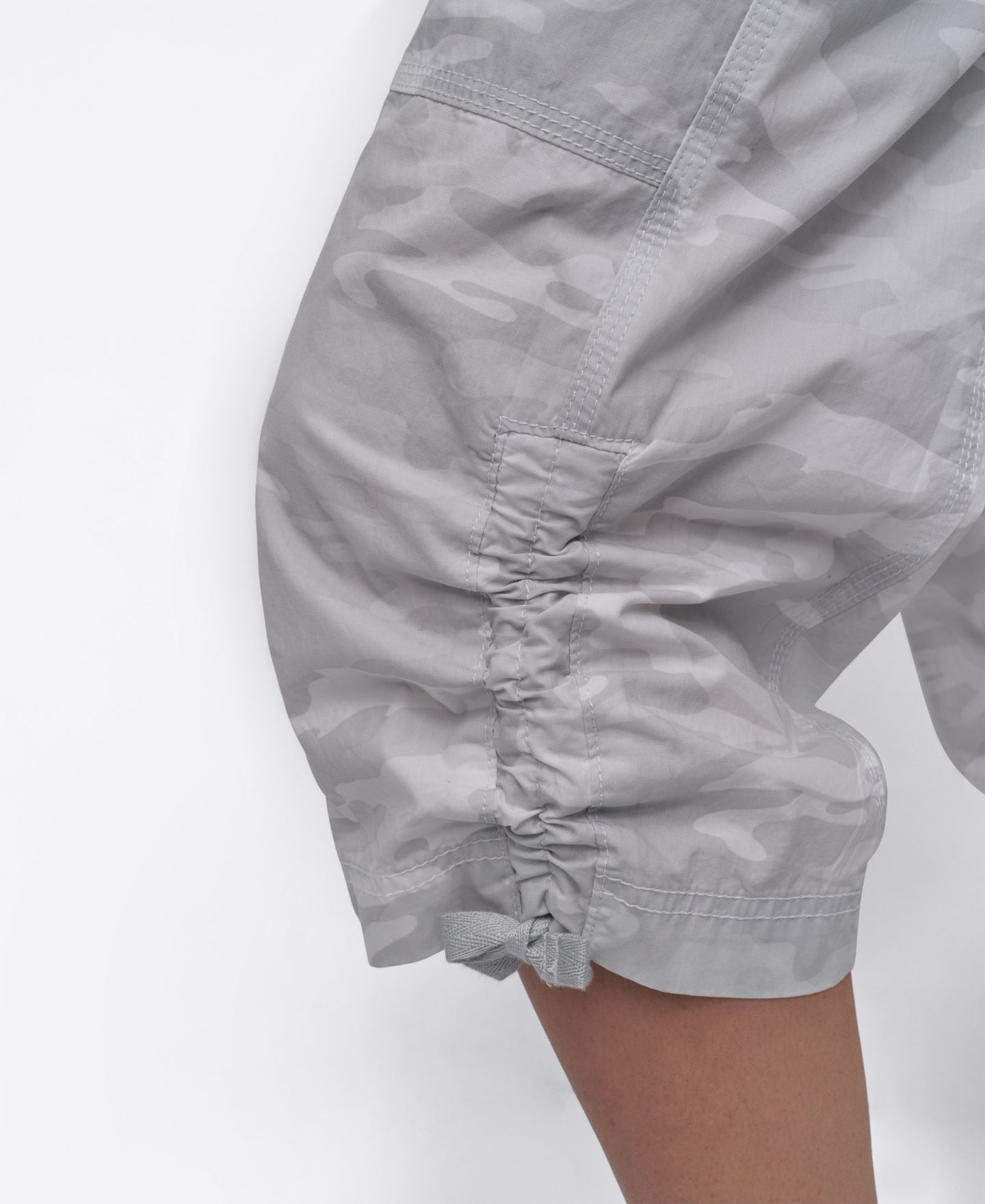 Женские брюки DKNY Convertible Capri Cotton Poplin Cargo — фото 6