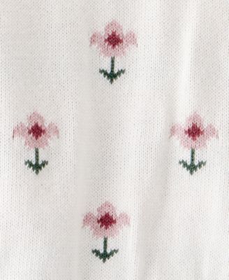 Carter's Baby Girls 2-Piece Floral Sweater-Knit Top and Knit Leggings Set