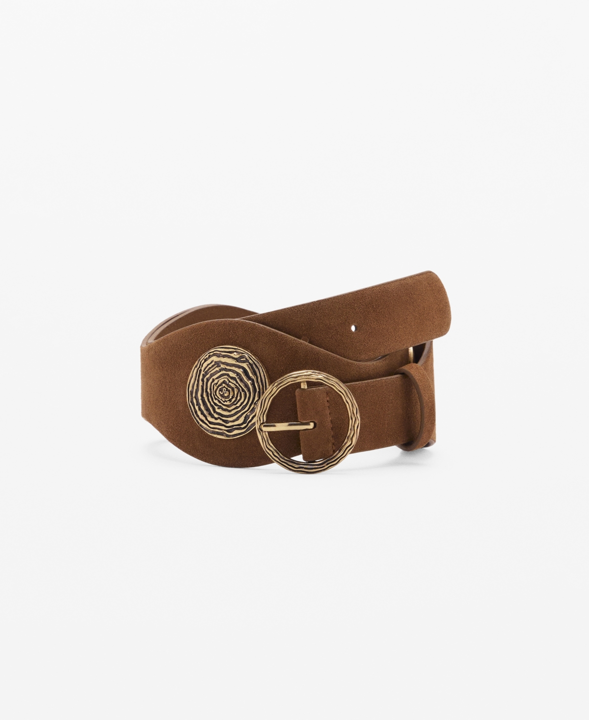 Women's Leather Obi Belt - Brown