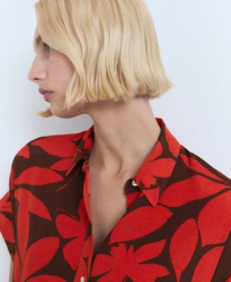 Women's Printed Short-Sleeved Shirt