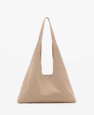 MANGO - Women's Suede Shoulder Bag