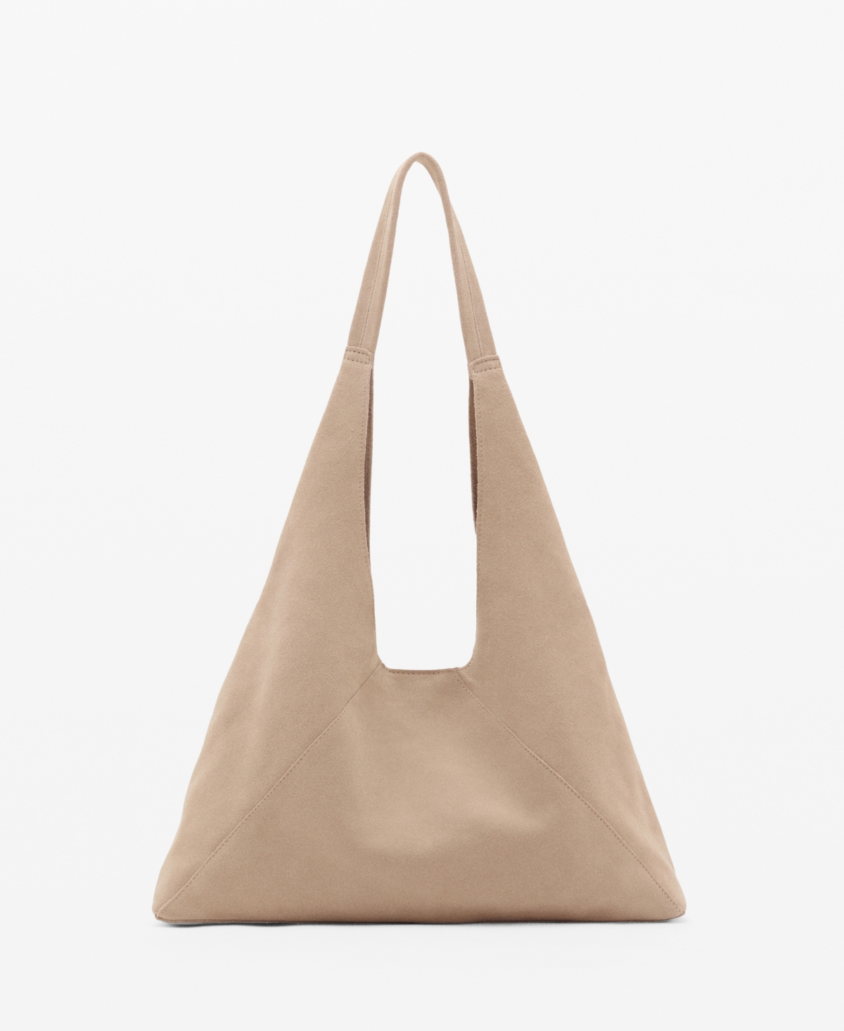 Women's Suede Shoulder Bag - Leather