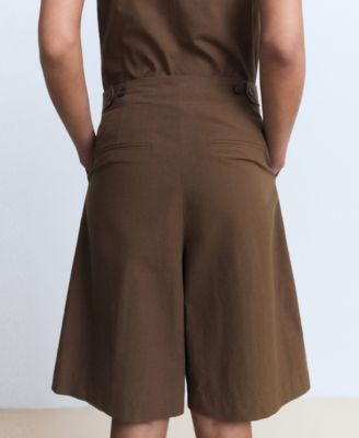 Women's Cotton Suit Bermuda Shorts