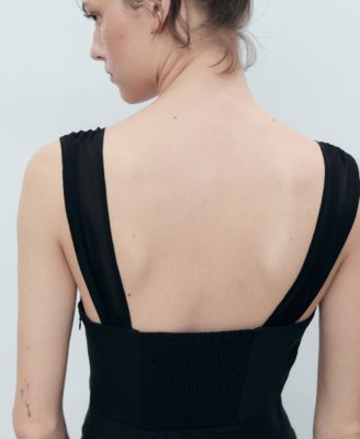 Women's Ruched Neckline Short Dress