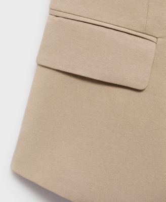 Women's Linen Suit Vest