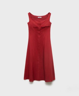 Women's Buttoned Midi Dress