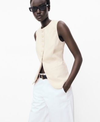 Women's Buttoned Suit Vest