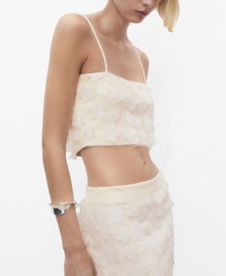 Women's Embossed Floral Top