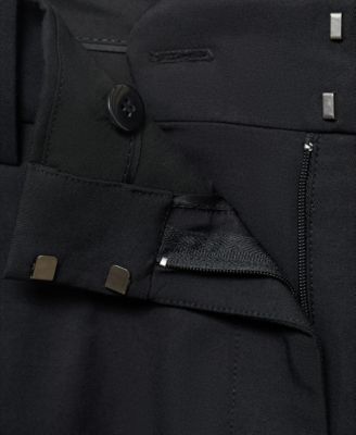 Women's Straight-Fit Pleated Pants