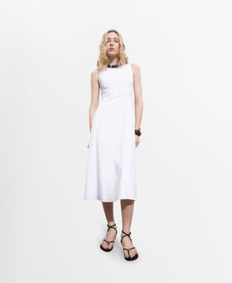 MANGO - Women's Flared Midi Dress