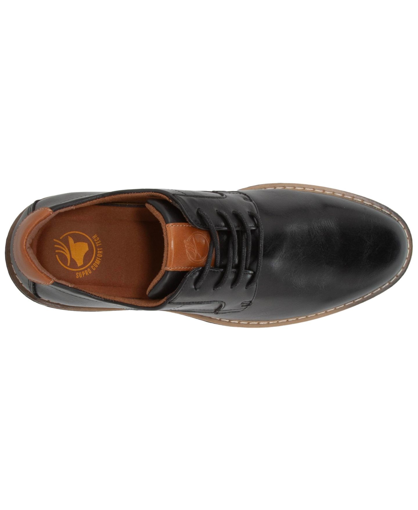 Deer Stags Men's Belmont Comfort Lace Up Dress Oxford, цвет: Чёрный — фото 6