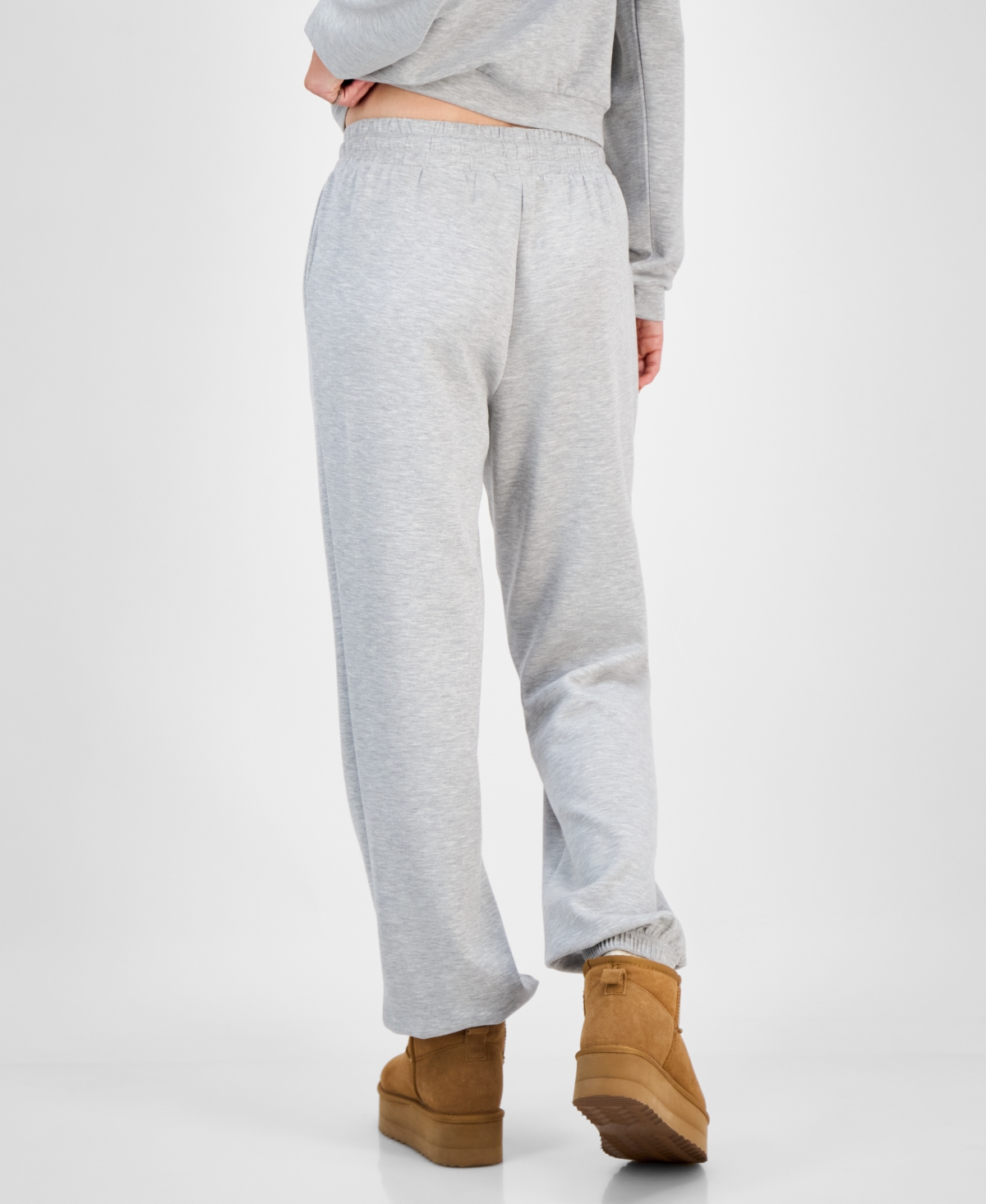 Tinseltown Juniors' Drawstring-waist Jogger Pants In Gray