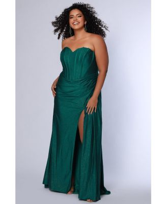 Women's Strapless Corset Slim Fitted Gown