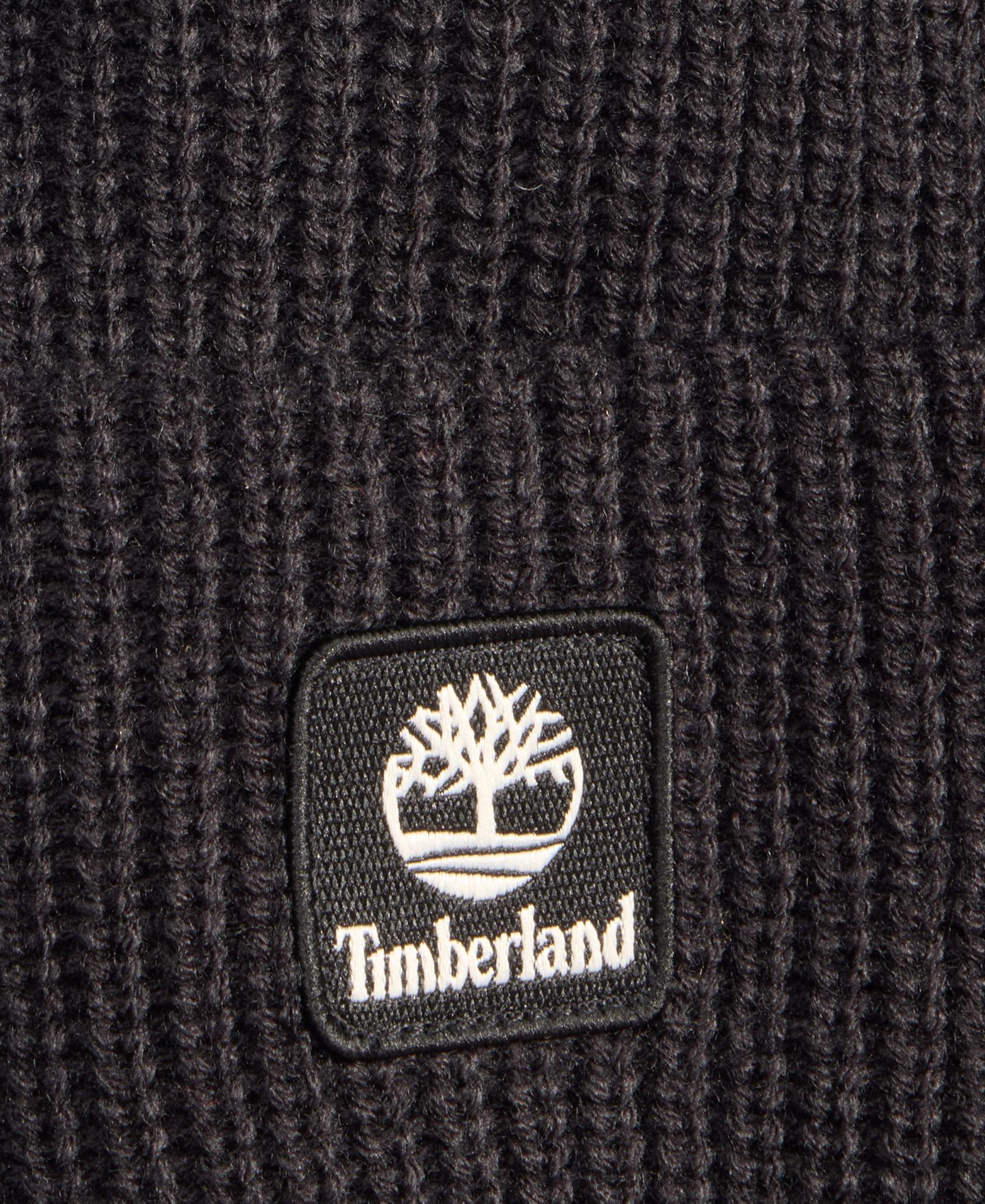 Мужская шапка Timberland Logo Cuff Fisherman Beanie, цвет: Чёрный — фото 3
