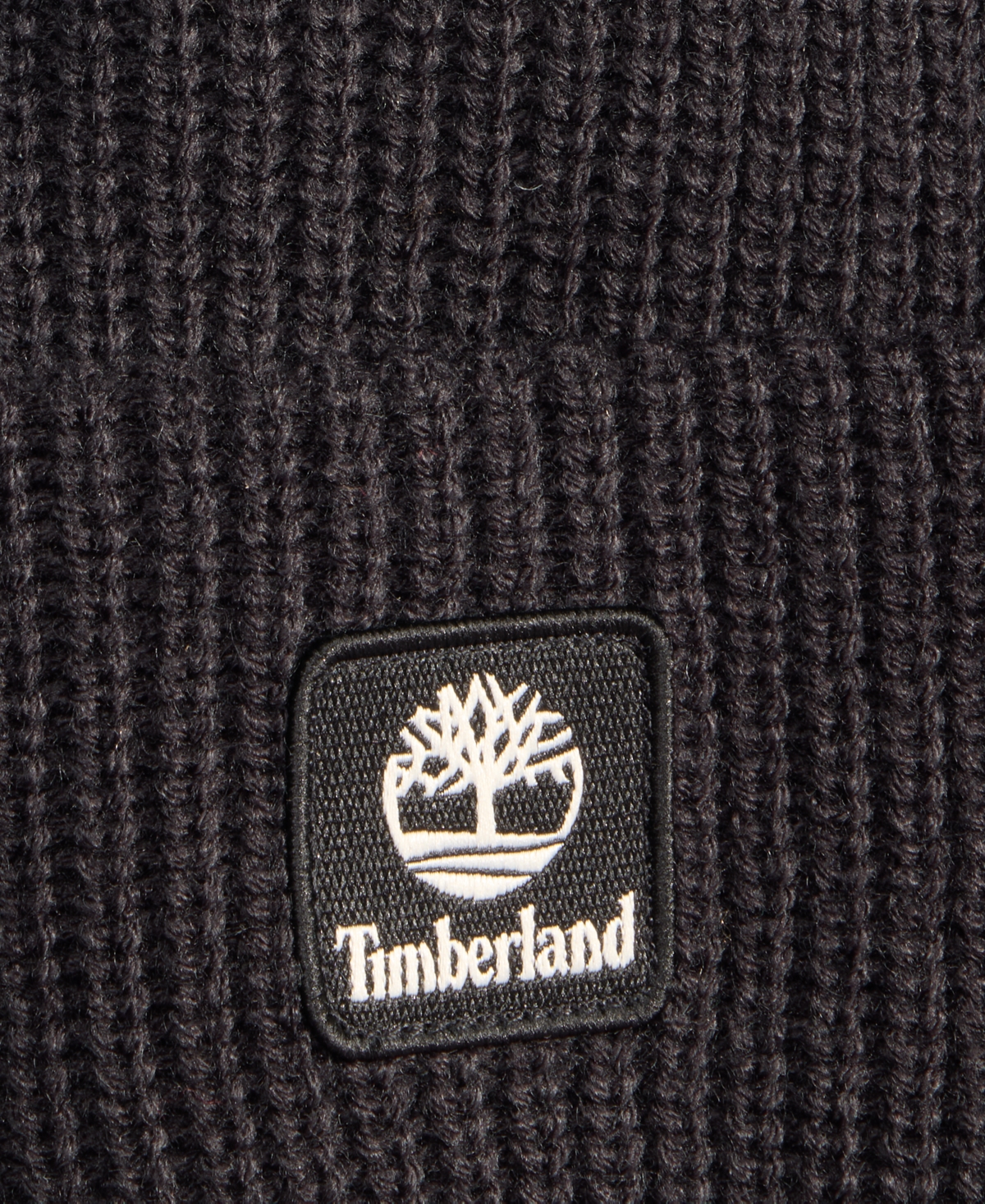 Timberland Men's Logo Cuff Fisherman Beanie In Black