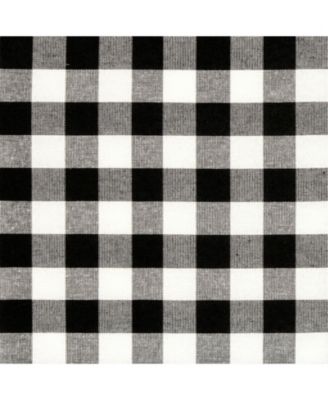 Plaid Country Farmhouse French Door Curtain Panel With Matching Tieback - 25W x 40L, Yellow