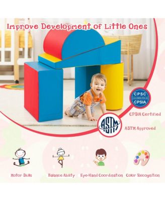 Toddler 5PCS Climb & Crawl Activity Playset Soft Foam Block Play Structure