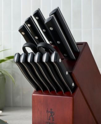  Stainless Steel 14-Pc. Self-Sharpening Knife Block Set