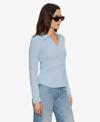 Women's Long Sleeve Textured Top