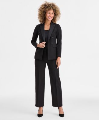 Anne Klein - Women's High-Rise Wide-Leg Pants