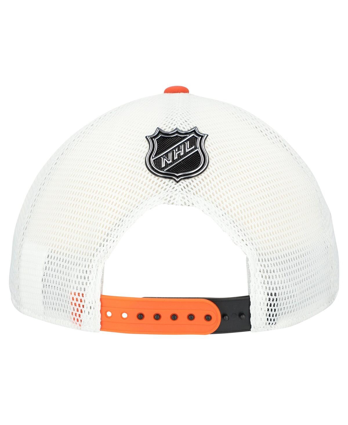 Fanatics Men's Black/white Philadelphia Flyers Adjustable Meshback Hat In Multi