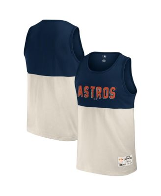 Fanatics - Men's Navy Houston Astros Color block Tank Top