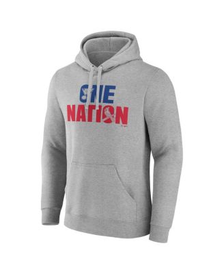 Men's Gray St. Louis Blues St. Louis Cardinals One Nation Pullover Hoodie