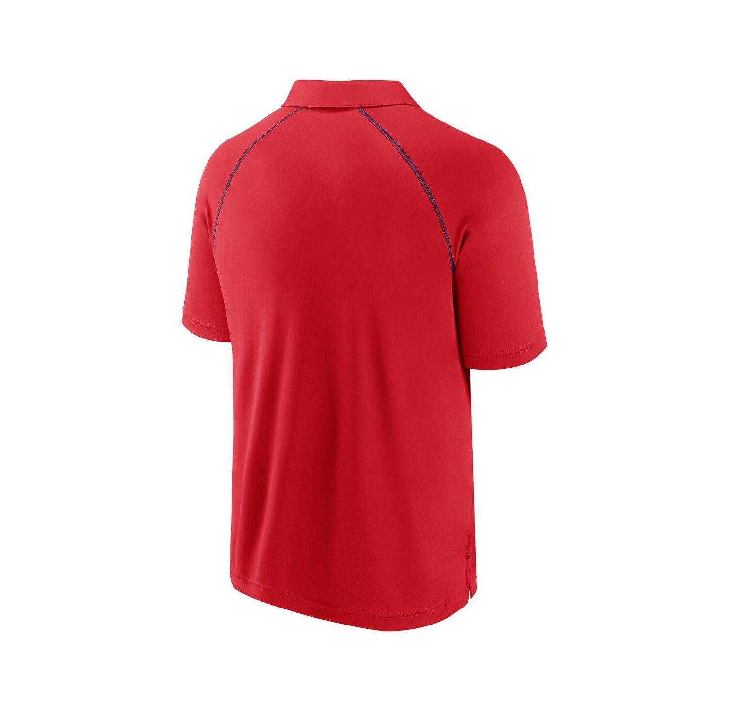 Men's Red Los Angeles Angels Strong Alone Raglan Polo Shirt