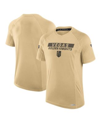 Fanatics - Men's Gold Vegas Golden Knights Authentic Pro Rink Tech T-Shirt