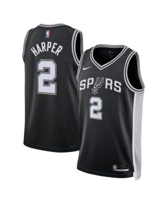 Nike - Men's and Women's Dylan Harper Black San Antonio Spurs 2025 NBA Draft First Round Pick Swingman Icon Edition Jersey