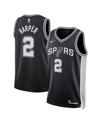 Nike Men's and Women's Dylan Harper Black San Antonio Spurs 2025